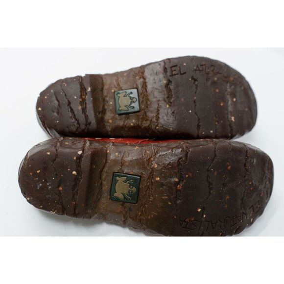 El Naturalista Women's Leather Mary Jane clog Shoes Size 37 Red US 6.5 - Picture 6 of 8